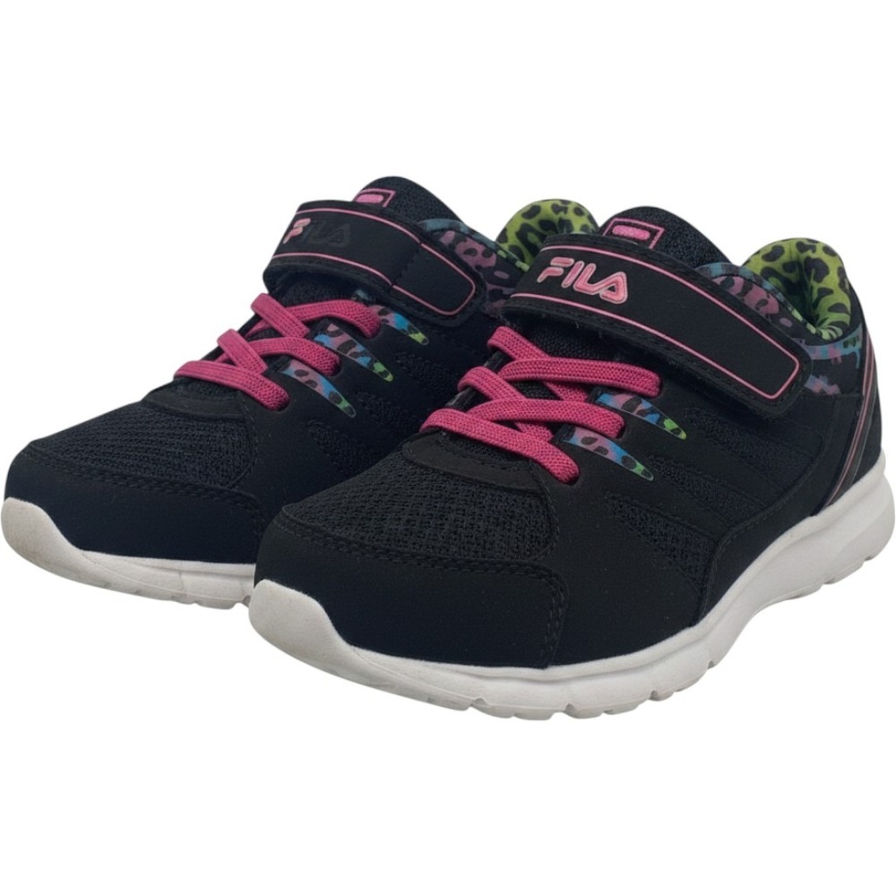 Fila Running‎ Shoes Toddler Girls 10 Sneakers Black Multicolor Activewear